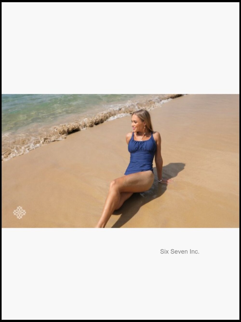 Tummy Control Ruched One Piece Swimsuit Adjustable Straps - Picture 7 of 7